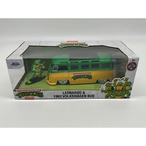 Jada Hollywood Rides: TMNT Leonardo & 1962 VW Classic Bus 1/24 Scale